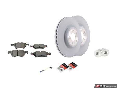 ES#4643647 - 1644211412KT11 - Front Brake Service Kit - Featuring Brembo rotors, and Brembo Ceramic pads - Assembled By ECS - Mercedes Benz