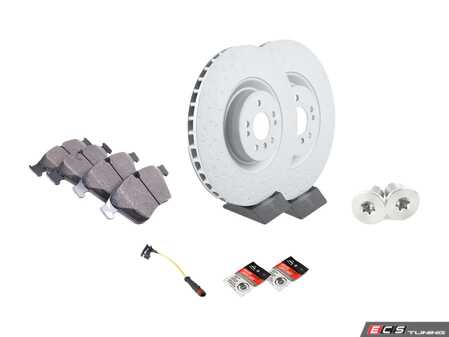 ES#4643661 - 1644210712KT7 - Front Brake Service Kit - Featuring Zimmerman rotors, and Jurid pads - Assembled By ECS - Mercedes Benz