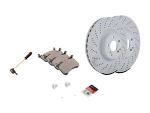 ES#4830284 - 0004212012KT3 - Front Brake Service Kit - Featuring Genuine Mercedes-Benz Rotors, and Pads! - Genuine Mercedes Benz - Mercedes Benz