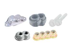 ES#3682384 - 8k0411327cktKT - Front Sway Bar Installation Kit  - Includes new bushings, brackets and hardware - Assembled By ECS - Audi