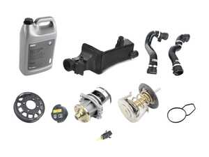 ES#4315901 - ECSE461711-3KT - ECS Performance Cooling System Refresh Kit - Level 1 - Featuring Stewart High Performance water pump, heavy duty ECS water pump pulley, ECS Silicone hoses, and racing thermostat! - Assembled By ECS - BMW