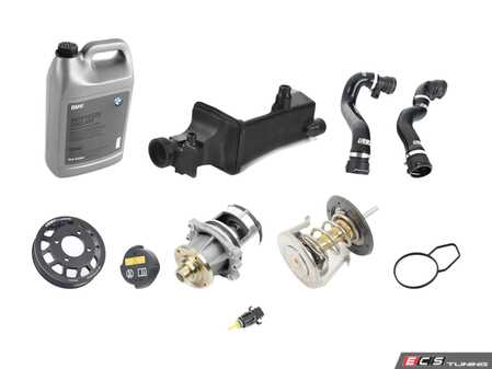 ES#4315901 - ECSE461711-3KT - ECS Performance Cooling System Refresh Kit - Level 1 - Featuring Stewart High Performance water pump, heavy duty ECS water pump pulley, ECS Silicone hoses, and racing thermostat! - Assembled By ECS - BMW