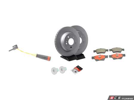 ES#3663802 - 0004230912KT4 - Rear Brake Service Kit - Comprehensive Kit to service both rear axles on your Mercedes-Benz E350 4Matic - Assembled By ECS - Mercedes Benz