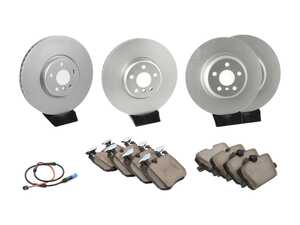 ES#4643182 - 34116860912frKT - Front & Rear Brake Service Kit - Brake service kit with pads, rotors, and wear sensors. - Assembled By ECS - BMW