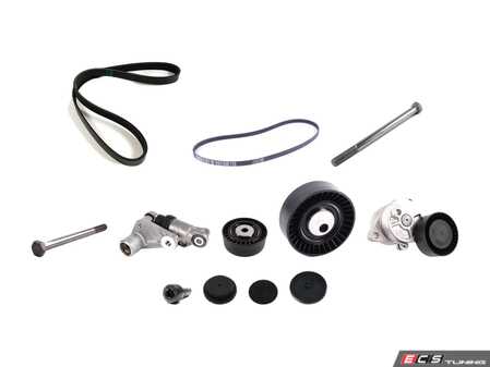 ES#3648547 - 112878387972KT - Accessory Belt Kit Service Kit - Utilizes all genuine BMW components - includes updated hydraulic alternator tensioner - Genuine BMW - BMW