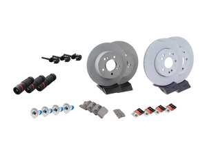 ES#4643571 - 1244212412KT8 - Front & Rear Brake Service Kit - Featuring Genuine Mercedes-Benz rotors, and Genuine Mercedes-Benz pads - Genuine Mercedes Benz - Mercedes Benz