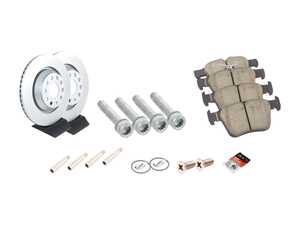 ES#3538315 - 5Q0615601EKT3 - Rear Brake Service Kit (310x22) - Featuring Meyle rotors and ECS DD23 ceramic brake pads. - Assembled By ECS - Audi Volkswagen