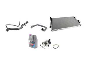 ES#3979161 - 5q0122101gs3KT - Cooling System Refresh Kit - Level 2 - This entry level kit includes thermostat, waterpump, radiator, complete upper & lower radiator hoses and coolant - Assembled By ECS - Volkswagen