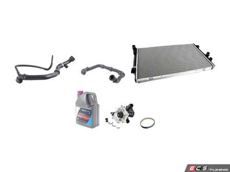 ES#3979161 - 5q0122101gs3KT - Cooling System Refresh Kit - Level 2 - This entry level kit includes thermostat, waterpump, radiator, complete upper & lower radiator hoses and coolant - Assembled By ECS - Volkswagen