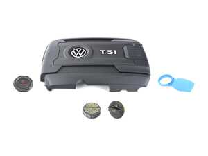 ES#3677644 - 06k103925bn1KT - Engine Compartment Cover Kit - Give your engine bay a factory fresh look with all new covers - Genuine Volkswagen Audi - Volkswagen