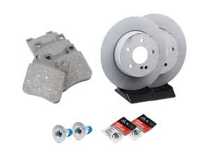 ES#2771565 - 0044201620KT1 - Rear Brake Service Kit - Featuring Genuine Mercedes-Benz Rotors And Pads - Genuine Mercedes Benz - Mercedes Benz