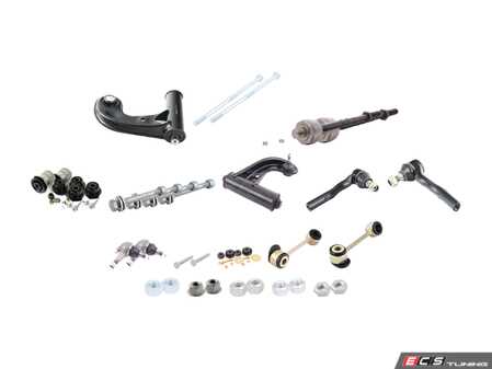 ES#4005340 - w210-fsrk-abe-s2 - Front Suspension Refresh Kit - Stage 2 - Includes lower control arm bushings, lower ball joints, outer tie rod ends, inner tie rods, sway bar end links, upper control arms and associated hardware - Assembled By ECS - Mercedes Benz