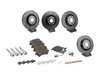 ES#3536782 - 025997ECS0259KT - Performance Front & Rear Brake Service Kit - Performance brake upgrade all around featuring ECS V5 cross-drilled and slotted rotors and ECS EP24 Enthusiast Performance brake pads - Assembled By ECS - Volkswagen
