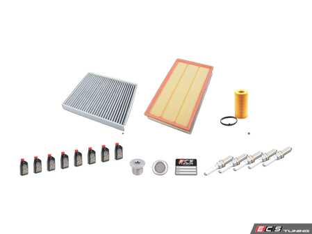 ES#4821653 - 3q0129620aKT - 40k Service Kit - This kit feature genuine, cabin filter, intake filter, 0w-30 Oil, oil filter, drain plug, and spark plugs - Genuine Volkswagen Audi - Audi