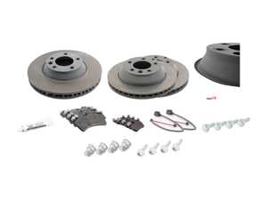 ES#3651380 - 95535140151OEKT2 - Front & Rear Brake Service Kit - Featuring Genuine Porsche rotors, and Genuine Porsche pads - Genuine Porsche - Porsche