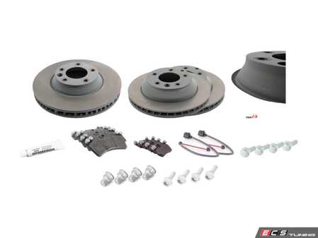 ES#3651380 - 95535140151OEKT2 - Front & Rear Brake Service Kit - Featuring Genuine Porsche rotors, and Genuine Porsche pads - Genuine Porsche - Porsche