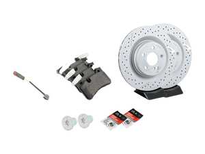 ES#3620046 - 2044230412KT2 - Rear Brake Service Kit  - Featuring Zimmerman rotors and Textar pads - Assembled By ECS - Mercedes Benz