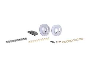 ES#2597619 - 477405083APKT1 - Performance Front & Rear Brake Service Kit - Featuring Zimmerman Z-Coated rotors and Hawk HPS brake pads  - Assembled By ECS - Porsche