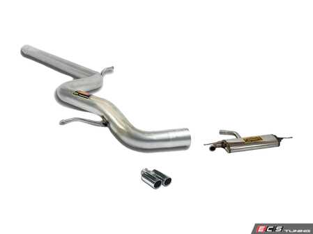 ES#4352357 - 772804-nresKT - Supersprint Cat-Back Exhaust System - Non-Resonated - Stainless steel non-resonated cat-back exhaust system with dual polished tips - Supersprint - Audi