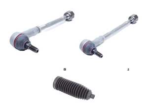 ES#3647716 - 95534703122KT3 - Complete Left & Right Tie Rod Assembly Kit - Includes Right & Left Assembly with Needed Boots - Genuine Volkswagen Audi - Porsche