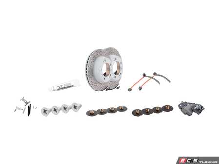 ES#4656113 - 98735240301KT2 - Rear Brake Service Kit - Featuring Genuine Porsche rotors, and Genuine Porsche pads - Genuine Porsche - Porsche