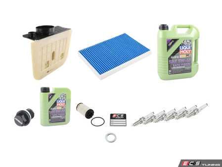 ES#4829994 - 4M0133843GKT1 - 40k Service Kit - This kit features Hengst cabin Air Filter, Mann Air Filter, NGK spark Plugs, Molygen 5w-40 Oil, and ECS Magnetic drain plug - Assembled By ECS - Audi