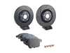 ES#3537691 - 025997ECS0590KT - Performance Front Brake Service Kit - Featuring ECS V5 Slotted rotors and Hawk HPS 5.0 pads - Assembled By ECS - Audi