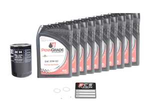 ES#3618438 - 93010776401PE2KT - Air-Cooled 911 Oil Change Kit 20w-50 - Featuring Mahle OC54 Oil Filter and PennGrade1 20w-50 Semi Synthetic - PennGrade - Porsche