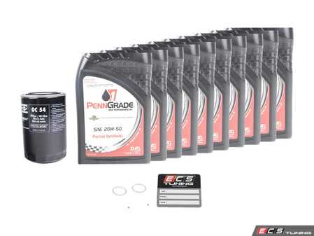 ES#3618438 - 93010776401PE2KT - Air-Cooled 911 Oil Change Kit 20w-50 - Featuring Mahle OC54 Oil Filter and PennGrade1 20w-50 Semi Synthetic - PennGrade - Porsche