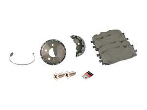 ES#4475784 - 034-301-1008KT - Performance Front Brake Service Kit (350x34) - Featuring 034 Motorsport 2-piece rotors and ECS EP24 Enthusiast Performance pads - Assembled By ECS - Audi