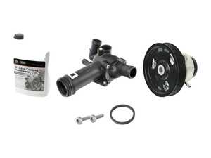 ES#4820278 - 07K121011NKT1 - Water Pump And Thermostat Kit - Featuring everything OE you need to replace your water pump and thermostat. - Assembled By ECS - Audi