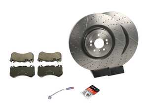 ES#4829839 - 1664210512KT3 - Front Brake Service Kit (390 X 36 mm) - Featuring Brembo OE Rotors, and Jurid OE Pads. - Assembled By ECS - Mercedes Benz