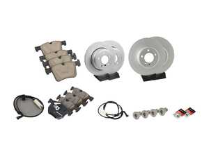 ES#4815889 - 34116864906KT3 - Front & Rear Brake Service Kit - Includes front & rear rotors, pads, wear sensors, and associated hardware. - Assembled By ECS - BMW