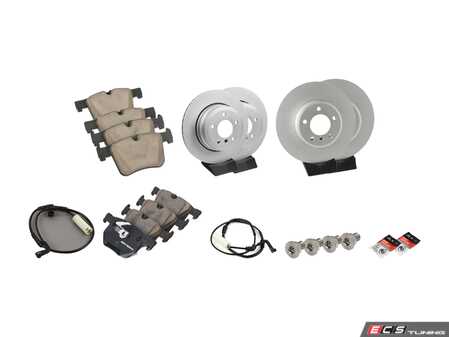 ES#4815889 - 34116864906KT3 - Front & Rear Brake Service Kit - Includes front & rear rotors, pads, wear sensors, and associated hardware. - Assembled By ECS - BMW