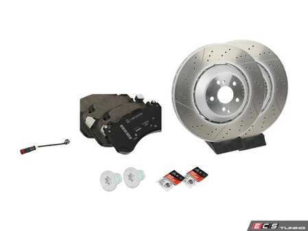ES#4668522 - 2314211812KT3 - Front Brake Service Kit - Featuring Front VNE Rotors, and Genuine Mercedes-Benz pads - Assembled By ECS - Mercedes Benz