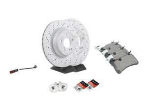 ES#4643624 - 21142311121KT - Rear Brake Service Kit - Featuring Zimmerman rotors, and Bosch Quietcast pads - Assembled By ECS - Mercedes Benz