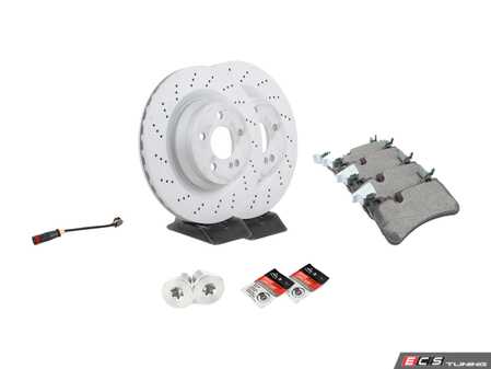 ES#4643624 - 21142311121KT - Rear Brake Service Kit - Featuring Zimmerman rotors, and Bosch Quietcast pads - Assembled By ECS - Mercedes Benz