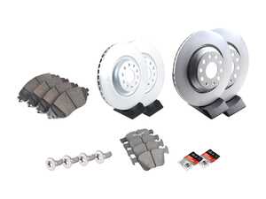ES#5386666 - 1K0615301ADKT7 - Front & Rear Brake Service Kit - VW Arteon - Featuring Genuine Rotors, pads, and wear sensors - Genuine Volkswagen Audi - Volkswagen