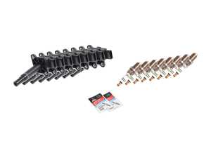 ES#2568383 - 7413KT1 - Ignition Service Kit - Includes eight Meyle coils and eight Bosch spark plugs - Assembled By ECS - Audi