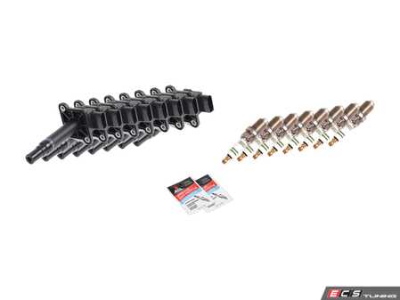 ES#2568383 - 7413KT1 - Ignition Service Kit - Includes eight Meyle coils and eight Bosch spark plugs - Assembled By ECS - Audi