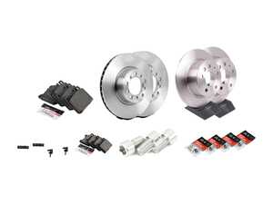 ES#4643684 - 1264210512KT7 - Front & Rear Brake Service Kit - Featuring Brembo rotors, and Brembo Ceramic pads - Assembled By ECS - Mercedes Benz
