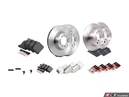 ES#4643684 - 1264210512KT7 - Front & Rear Brake Service Kit - Featuring Brembo rotors, and Brembo Ceramic pads - Assembled By ECS - Mercedes Benz