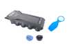 ES#3677953 - 8t0103926bKT - Engine Bay Refresh Kit - Restore your vehicles engine bay with a new engine cover, oil and coolant cap! - Genuine Volkswagen Audi - Audi