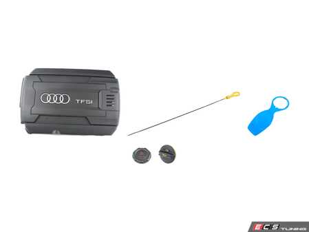 ES#3690765 - 06k103925kKT - Engine Bay Refresh Kit  - Restore your vehicles engine bay with a new engine cover, oil and coolant cap! - Genuine Volkswagen Audi - Audi