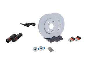 ES#4643553 - 1244212412KT - Front Brake Service Kit - Featuring Genuine Mercedes-Benz rotors, and Genuine Mercedes-Benz pads - Genuine Mercedes Benz - Mercedes Benz