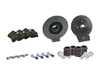 ES#3522024 - 357615601kt3 - Performance Rear Brake Service Kit - Cross-Drilled and Slotted - Featuring ECS V5 rotors and ECS EP24 "Enthusiast Performance" brake pads. - Assembled By ECS - Volkswagen