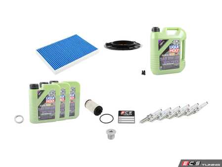 ES#4821624 - 8W0133843DKT1 - 40k Service Kit - This kit features Hengst Blue.care Bioactive  Cabin Air Filter,  Mann intake filter, Molygen 5W-40 Oil, Genuine oil filter, drain plug, and NGK spark plugs - Assembled By ECS - Audi
