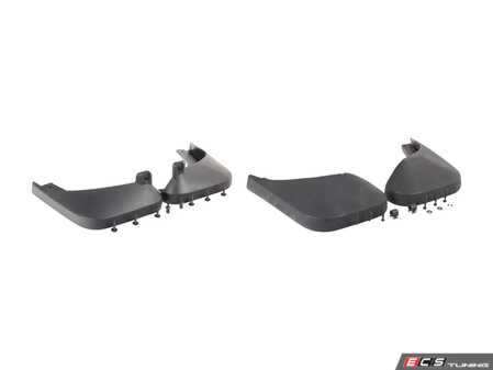ES#2785305 - 4e0075111kt - Front & Rear Splash Guard Kit - Includes front & rear splash guards with retaining hardware to stop debris from being thrown into your vehicle. - Genuine Volkswagen Audi - Audi