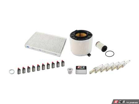 ES#4821621 - 8w0133843dKT - 40k Service Kit - This kit feature genuine, cabin filter, intake filter, 0W-30 Oil, oil filter, drain plug, and spark plugs - Genuine Volkswagen Audi - Audi