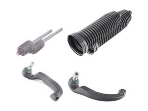 ES#3662188 - 2203381215KT4 - W220 S430/S500 Inner & Outer Tie Rod Kit - Complete kit to replace both inner & outer tie rods - Includes new boots, nuts, and clamps - Assembled By ECS - Mercedes Benz